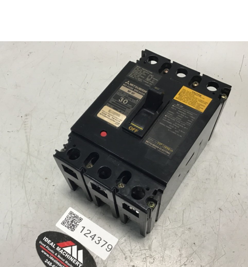 Used MITSUBISHI 30 Amp Circuit Breaker NF-SF3030 USED