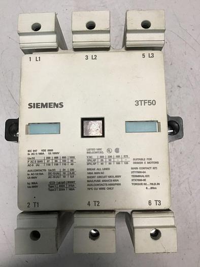 Used SIEMENS Contactor 3TF50 #138644
