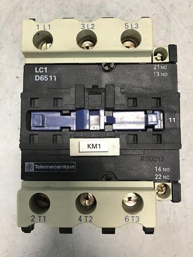 Used TELEMECANIQUE Contactor LC1D6511 USED