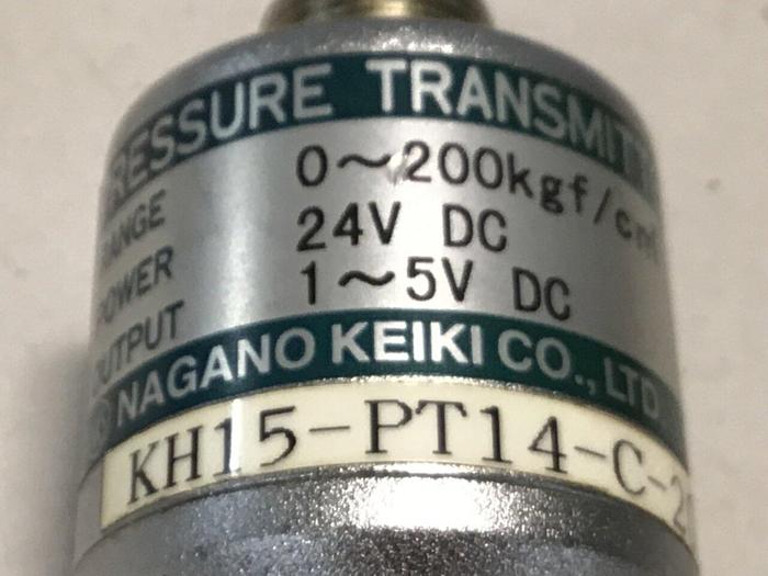 Used NAGANO Pressure Transmitter KH15-PT14-C-200-0.25 #126531