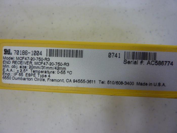 Used STI Light Curtain Receiver MCF47-20-750-R3 Used