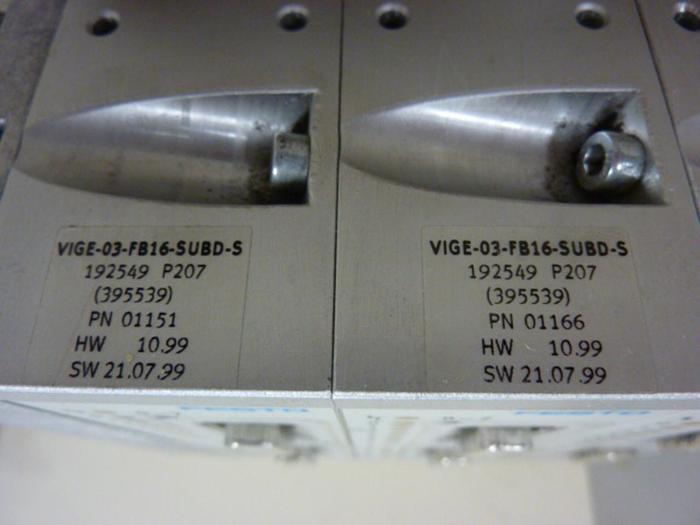 Used FESTO Control Block w/ Valves IFB8-03 #52806