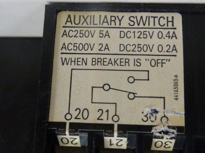 Used FUJI ELECTRIC 30 Amp Circuit Breaker SA53H-30 #46823