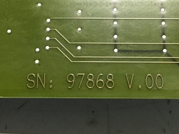Used ARBURG I/O Circuit Board 97868 V.00 #130639