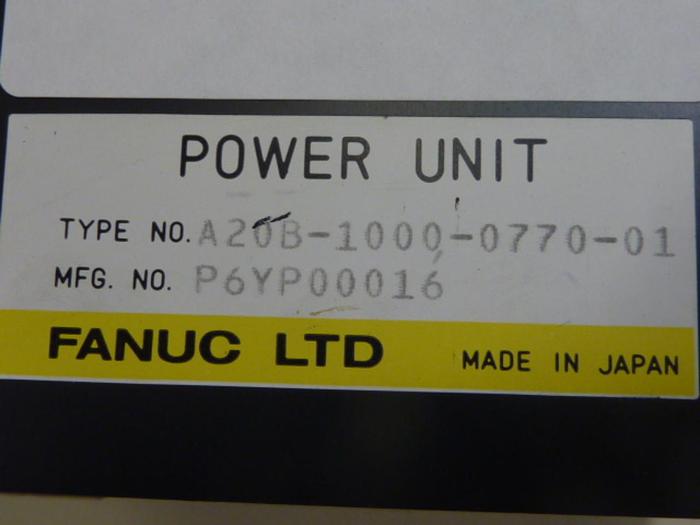 Used FANUC Servo Power Supply A20B-1000-0770-01 #51388