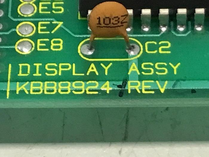 Used FOREMOST MACHINE Display Circuit Board KBB8924 #126203