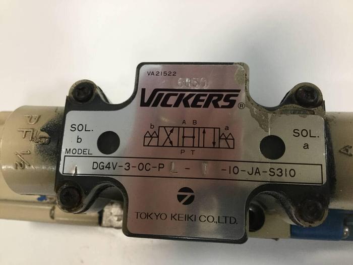 Used VICKERS Solenoid Valve DG4V30CPLT10JAS310 #98162