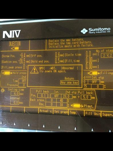 Used SUMITOMO NIV Operator Panel SH150A-NIV / OP #113200