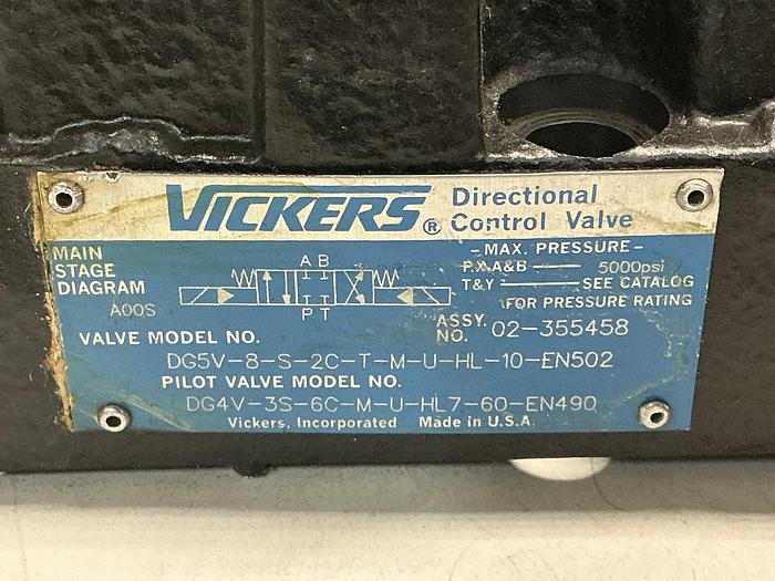 Used VICKERS DG4V-3S-6C-M-U-HL7-60-EN490