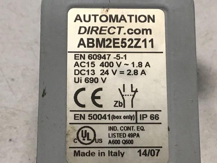 Used AUTOMATION DIRECT Limit Switch ABM2E52Z11 #121296