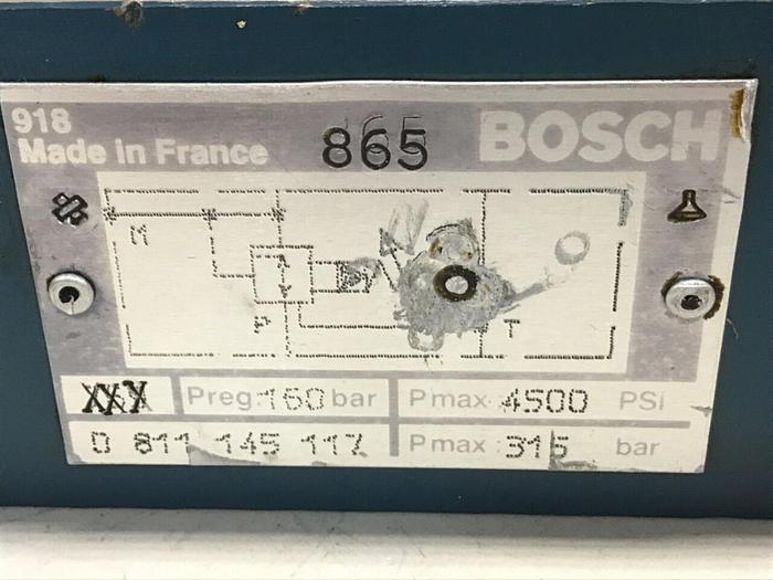 Used BOSCH Pressure Relief Valve 0 811 145 117 Used