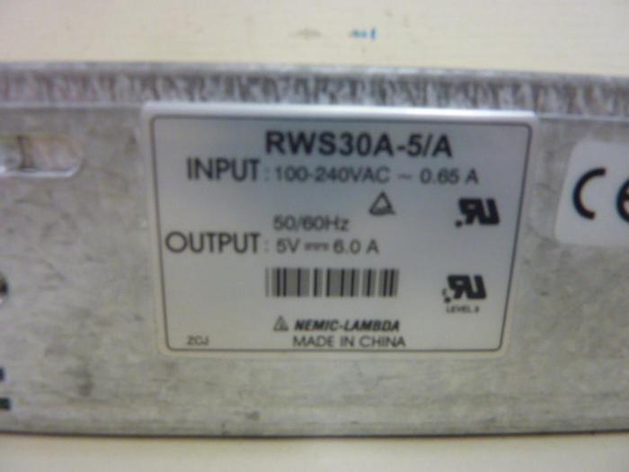 Used NEMIC-LAMBDA Power Supply RWS30A-5/A #56406