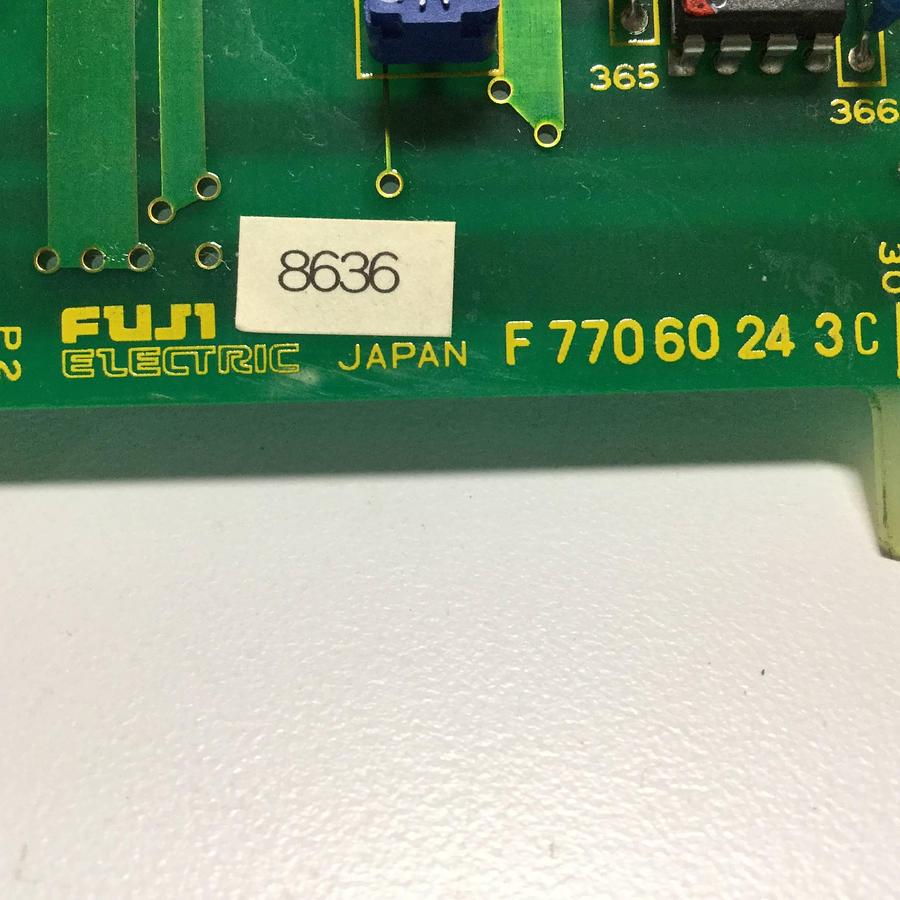 Used FUJI ELECTRIC Processor Card F770 60 24 3C F77060243C UM200-DIIB Used #94032