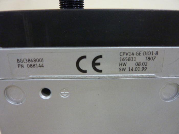 Used FESTO Direct Valve Terminal CPV14-GE-DIO1-8 #54387