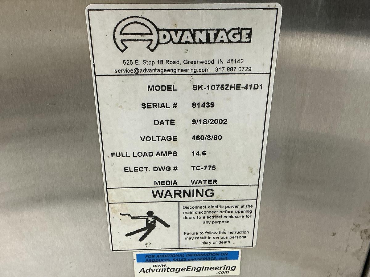 Used ADVANTAGE Thermolator SK-1075ZHE-41D1 USED