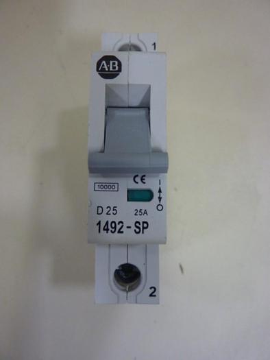 Used ALLEN BRADLEY 25 Amp Circuit Breaker 1492-SP1D250 SER C #64282