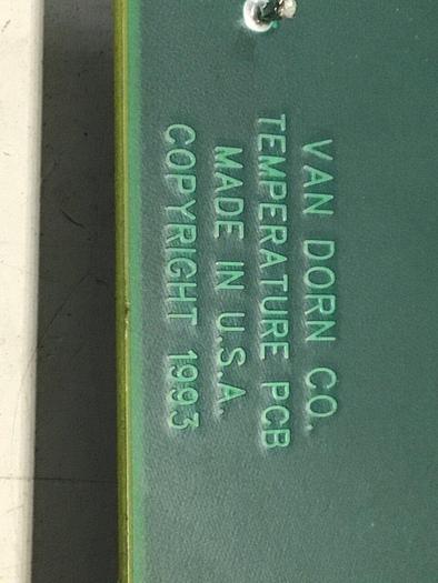 Used VAN DORN Temperature Circuit Board PC330-021 330-021 #136398