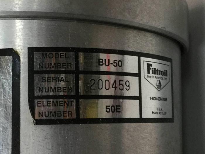 Used FILTROIL Filter Cartridge BU-50 #99115
