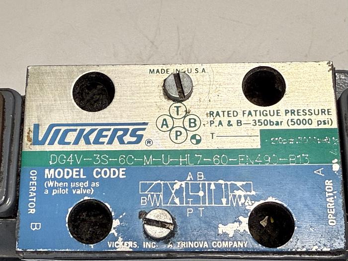 Used VICKERS DG4V-3S-6C-M-U-HL7-60-EN490-B13