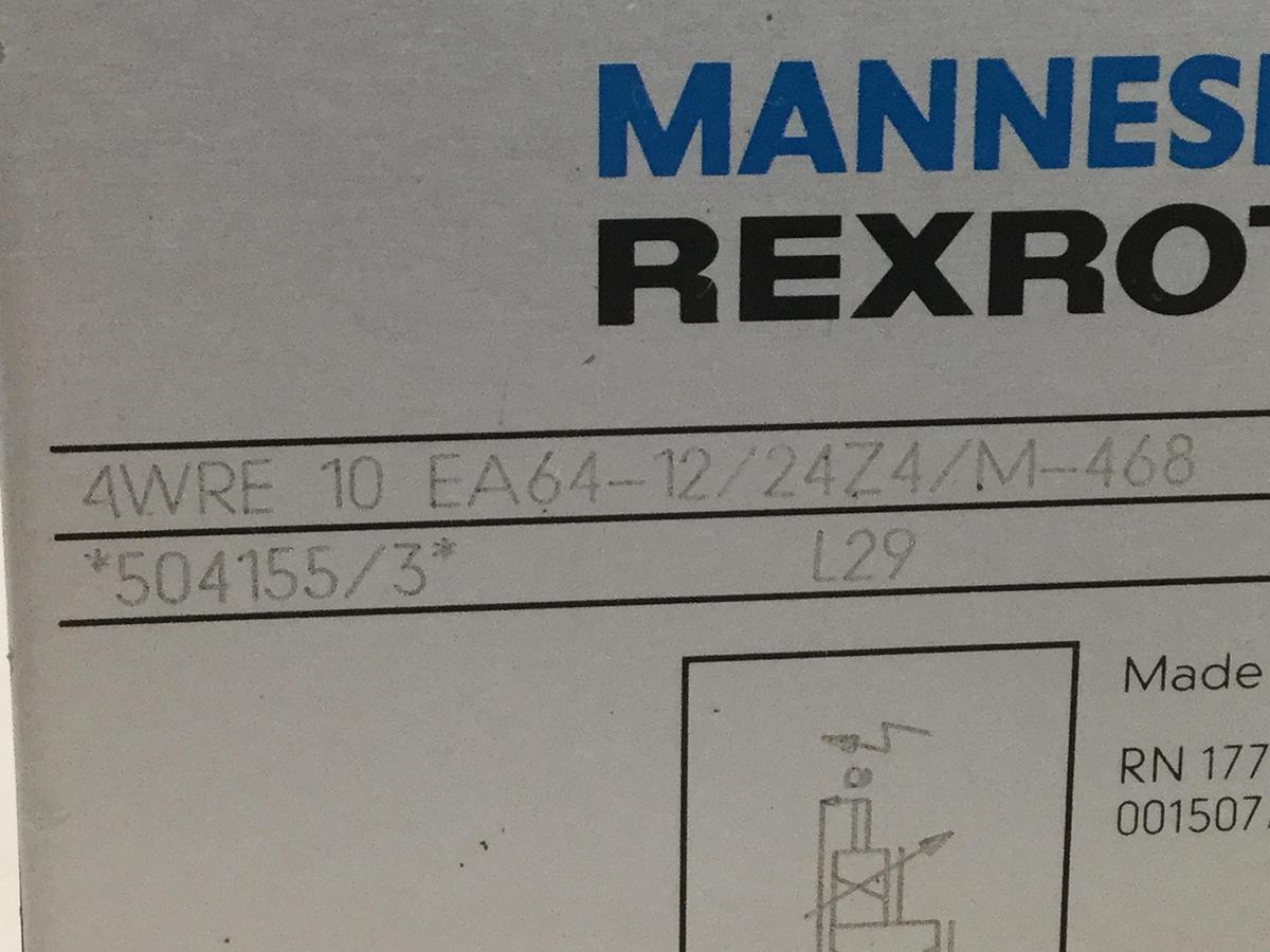 Used MANNESMANN REXROTH Proportional Flow Control Valve 4WRE10EA641224Z4M468 Used