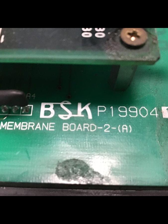 Used BSK Toyo Membrane & Keypad w/ Interface Board P199041 #141293