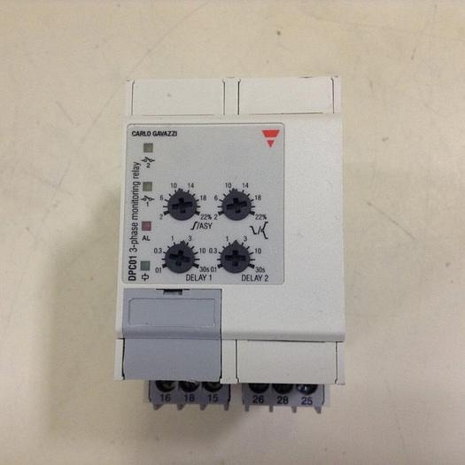 Used CARLO GAVAZZI 3 Phase Monitoring Relay DPC01DM48 #84570