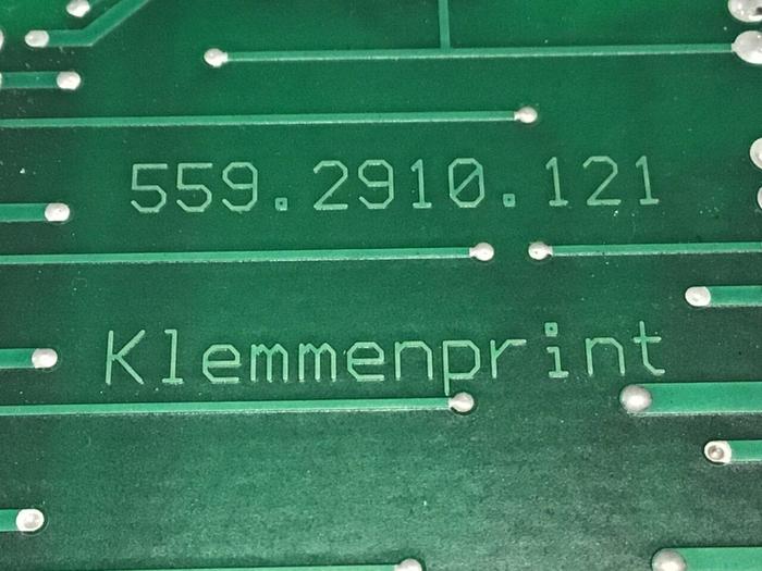 Used KLEMMENPRINT Circuit Board 559.2910.121 #118354
