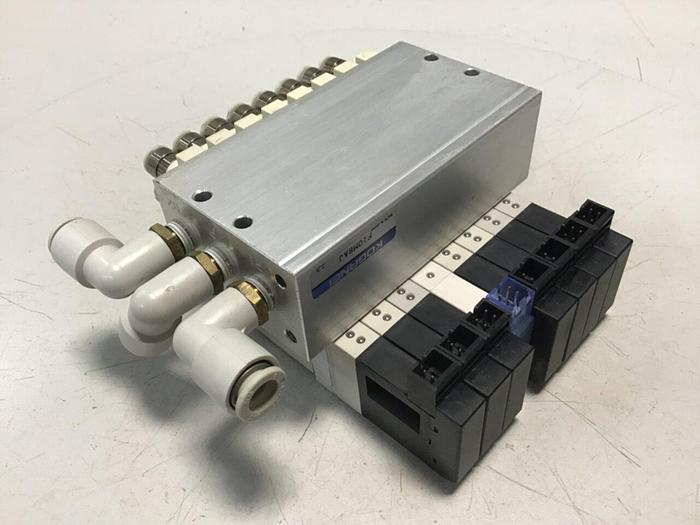 Used KOGANEI Manifold w/ Valves F10M8AJ #120910