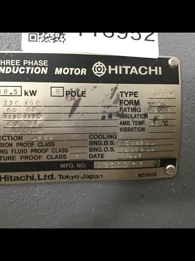 Used HITACHI Motor EFOUP #116952