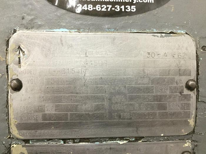 Used DELCO 75 HP Motor B-615AR Used