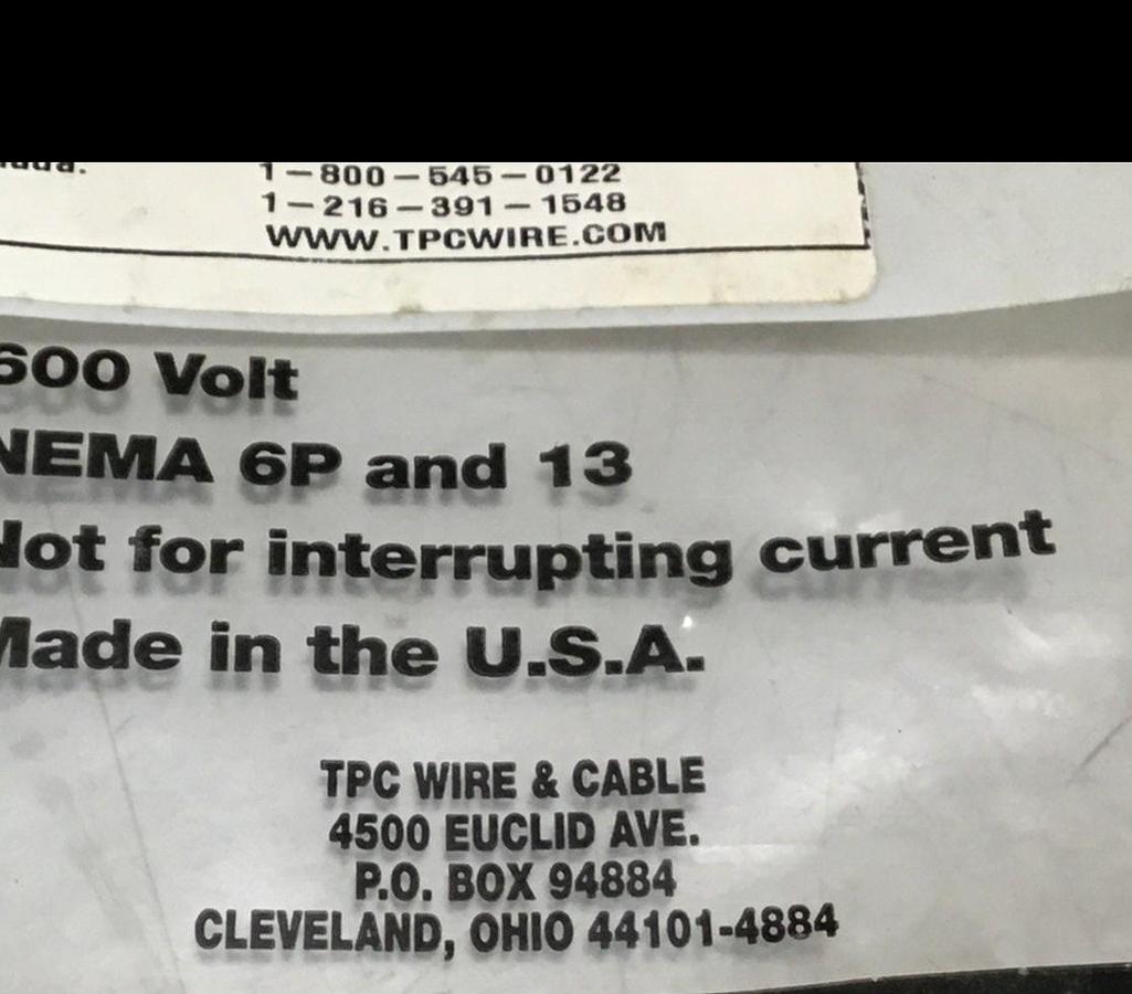 TPC WIRE & CABLE Cord 84312 NEW