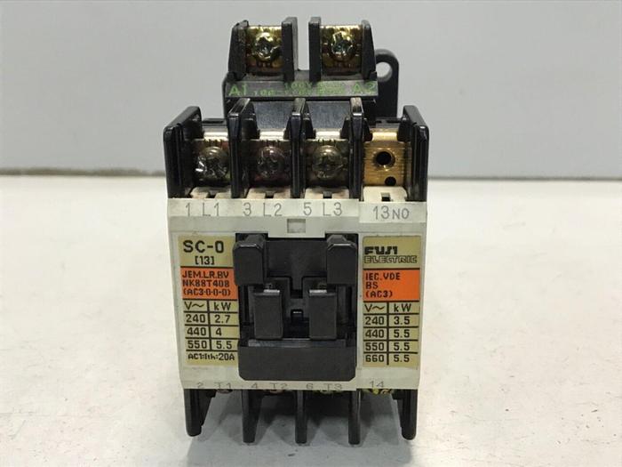 Used FUJI ELECTRIC Contactor SC-0 4NC0F0 #125452