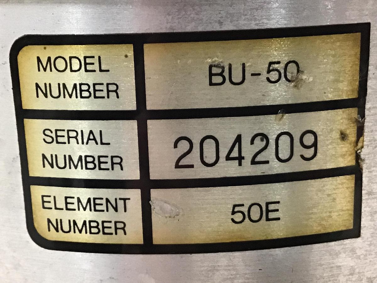 Used FILTROIL Filter Cartridge BU-50 #131429