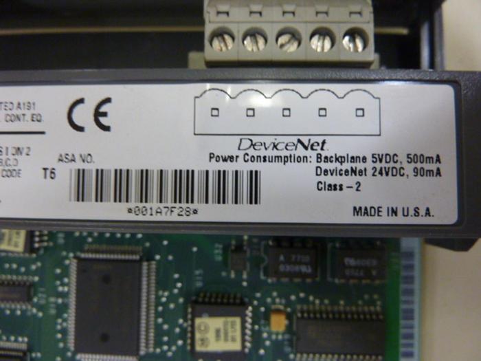 Used ALLEN BRADLEY Scanner Module 1747-SDN SER B #50448