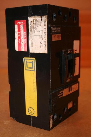 Used SQUARE D 125 Amp Circuit Breaker KAL361251212 Used