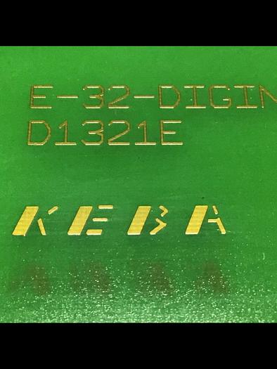 Used KEBA Engel Circuit Board E-32-DIGIN D1321E Used