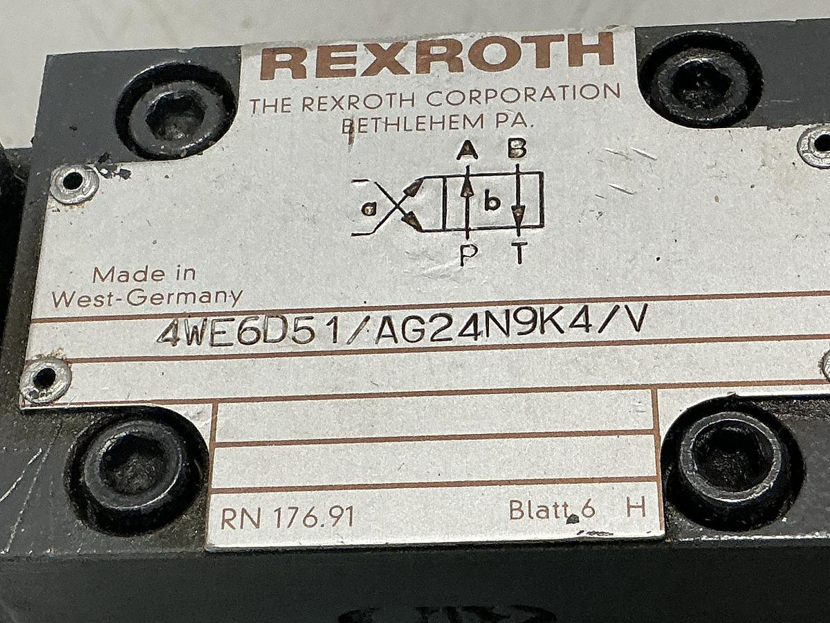 Used REXROTH 4WE6D51/AG24N9K4/V