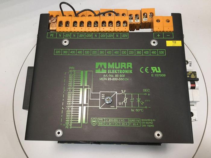 Used MURR ELEKTRONIK Power Supply 25-200-550/24 #100930