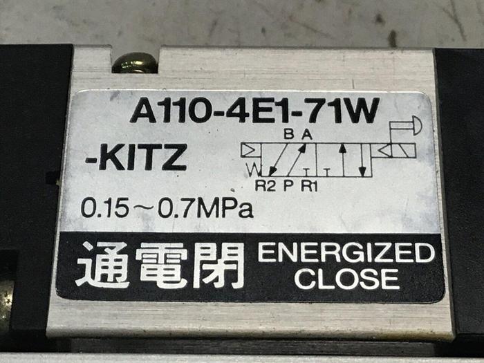 Used KOGANEI Solenoid Valve A110-4E1-71W #124740