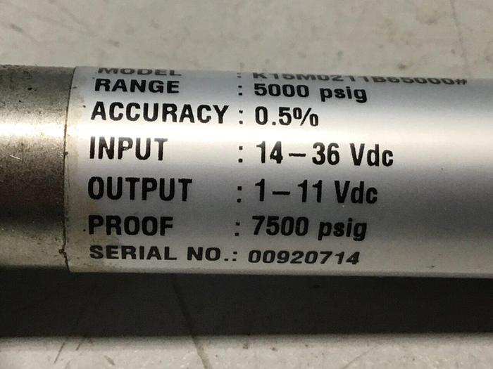 Used ASHCROFT Pressure Transducer K15M0211B65000 #119247