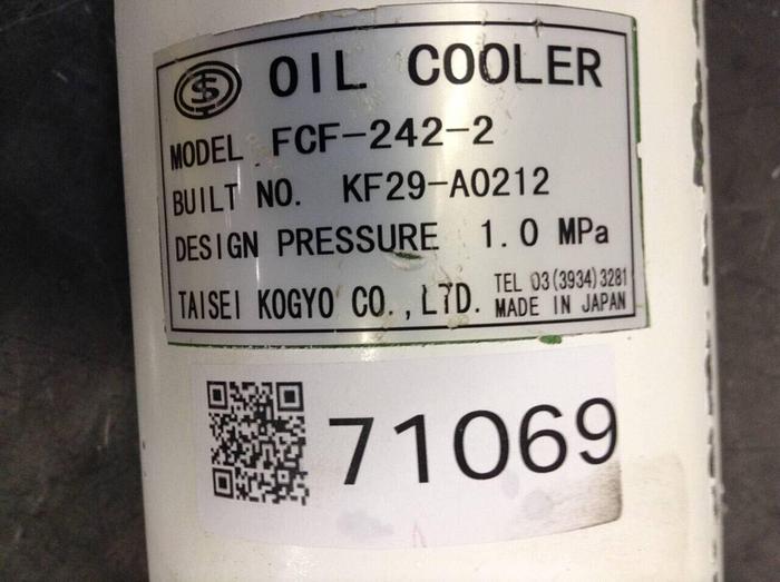 Used TAISEI KOGYO Heat Exchanger / Oil Cooler FCF-242-2 #71069