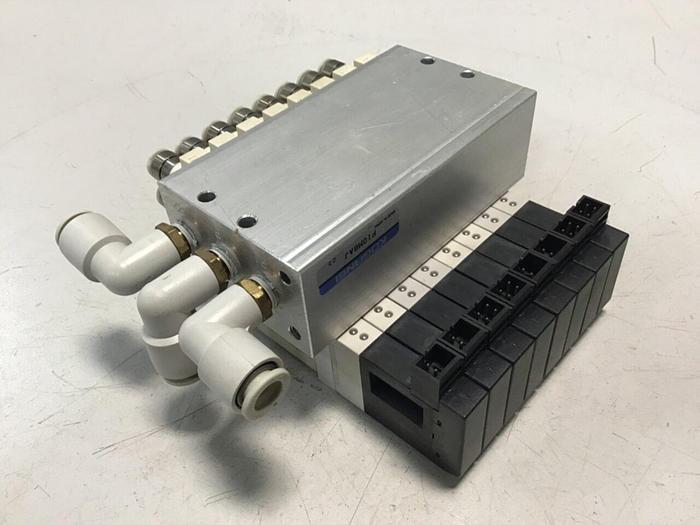 Used KOGANEI Manifold w/ Valves F10M8AJ #120930