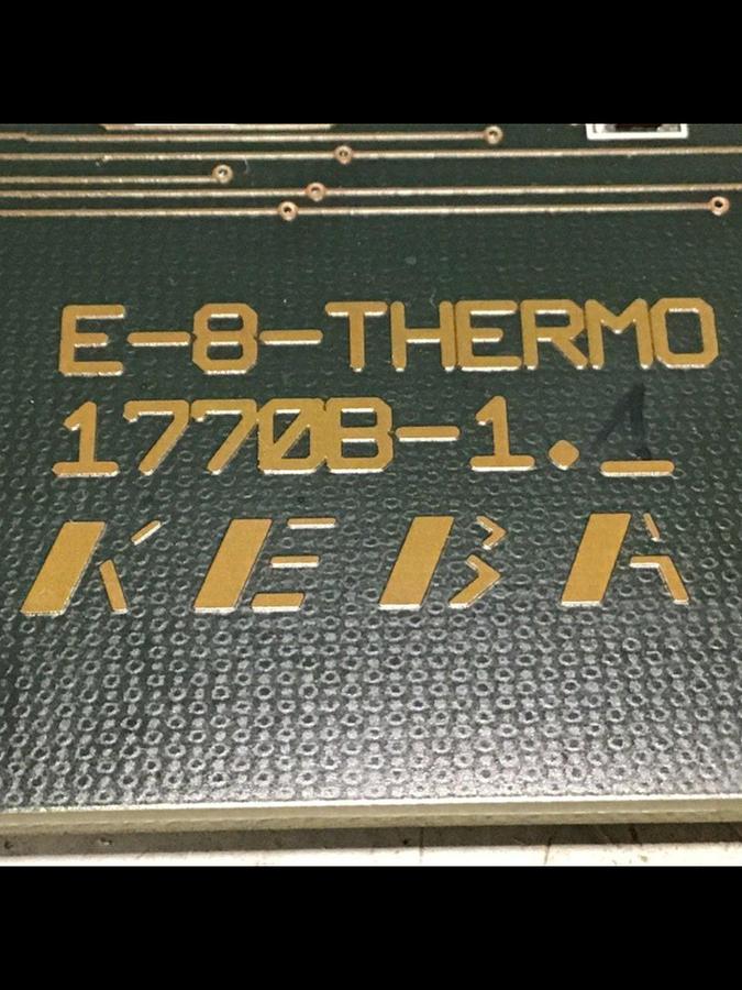 Used KEBA / Engel Circuit Board E-8-THERMO 1770B-1 #144032