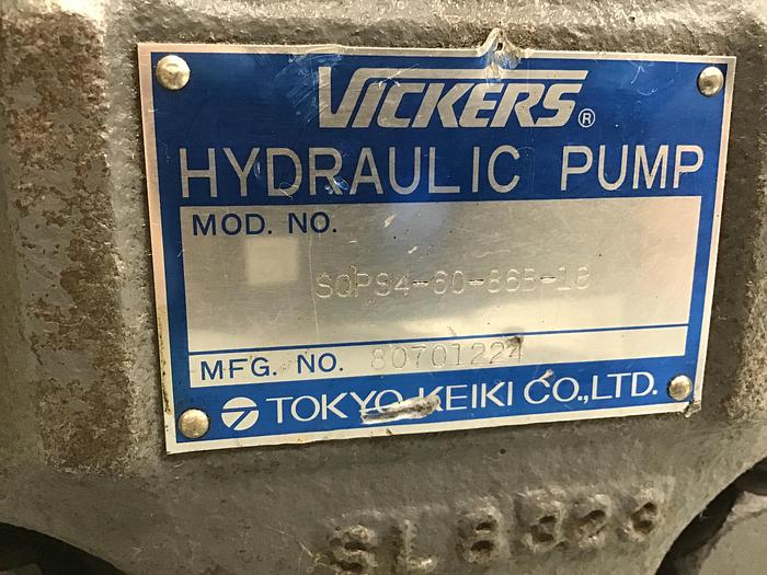 Used VICKERS Pump SQPS4-60-86B-18 Used #139064