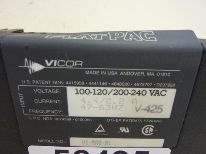 Used VICOR Power Supply VI-MA0-01 #56495