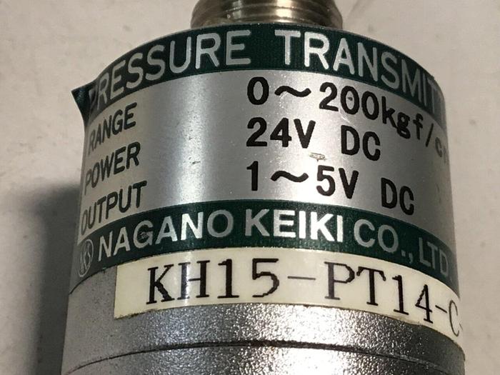 Used NAGANO Pressure Transmitter KH15-PT14-C-200-0.25 #126511