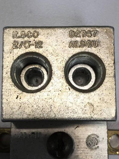Used ILSCO 2/0-12 Lugs D2767 AL9CU #98107