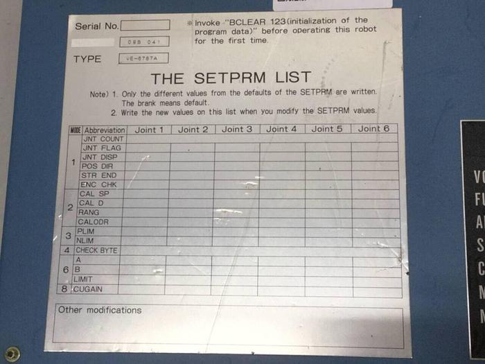Used NIPPON DENSO Robot Control Box VE-6787A Used