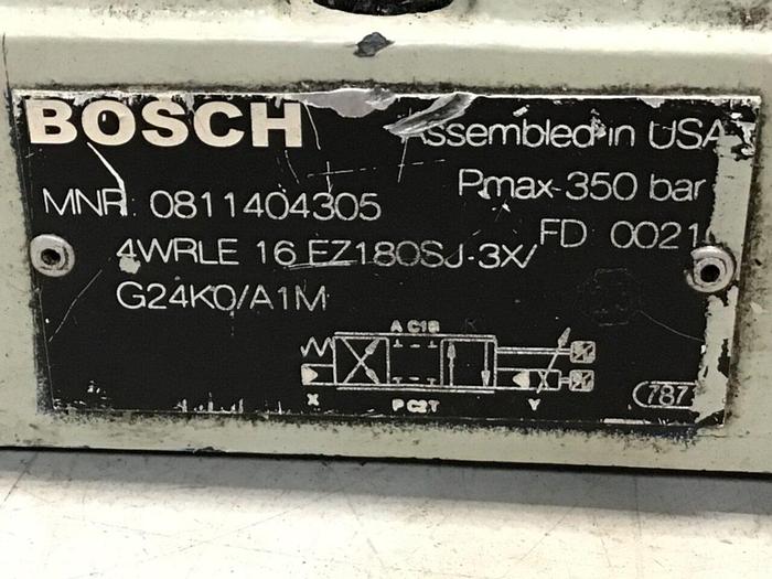 Used REXROTH Servo Valve 4WRLE16W180SJ3XG24K0A1M USED