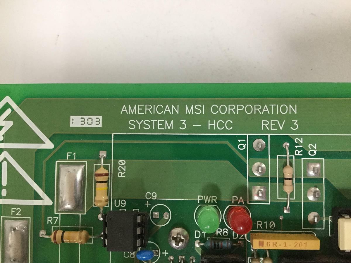 Used AMERICAN MSI Control Board C3201.010.045 Used 